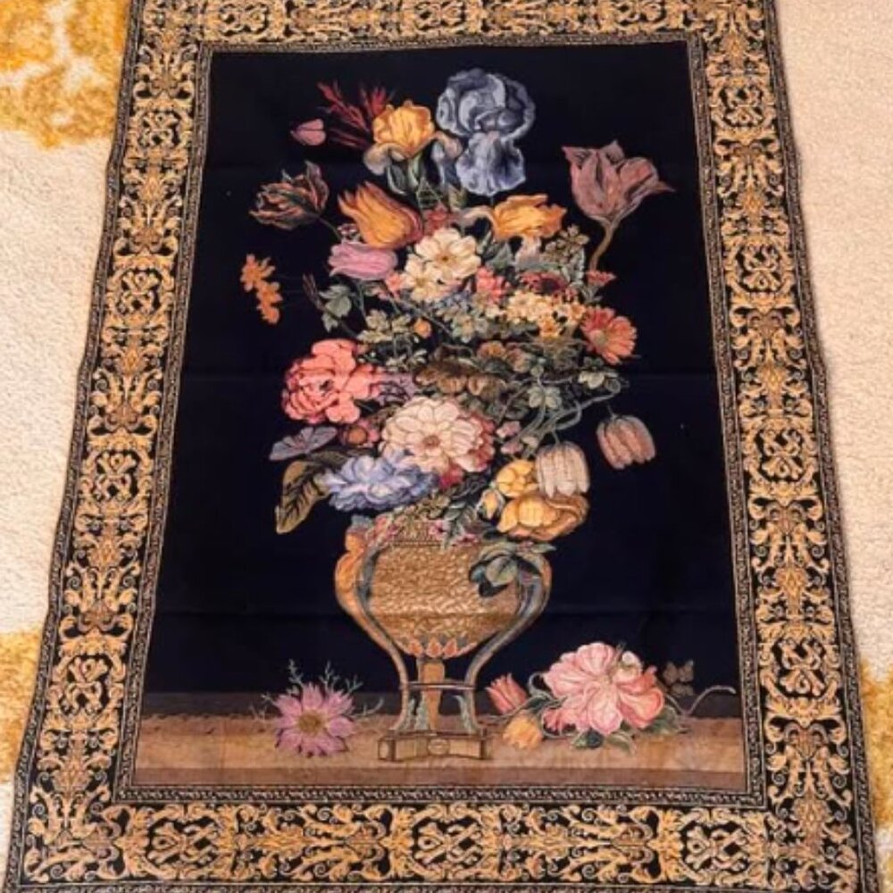 Heavy Flemish Tapestry. 36.5 X 49.5. 4" Pocket. Lined. $471 . Authentic. B75
